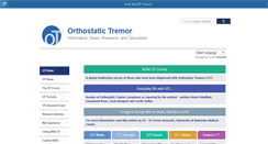 Desktop Screenshot of orthostatictremor.org