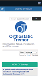 Mobile Screenshot of orthostatictremor.org