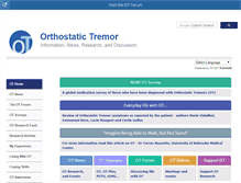 Tablet Screenshot of orthostatictremor.org